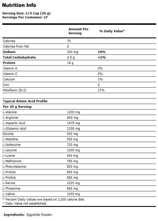 EggWhite Protein - 1.2 lb., NOW Foods