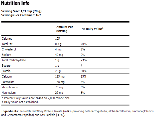 Whey Protein Isolate Unflavored - 10 lbs., NOW Foods