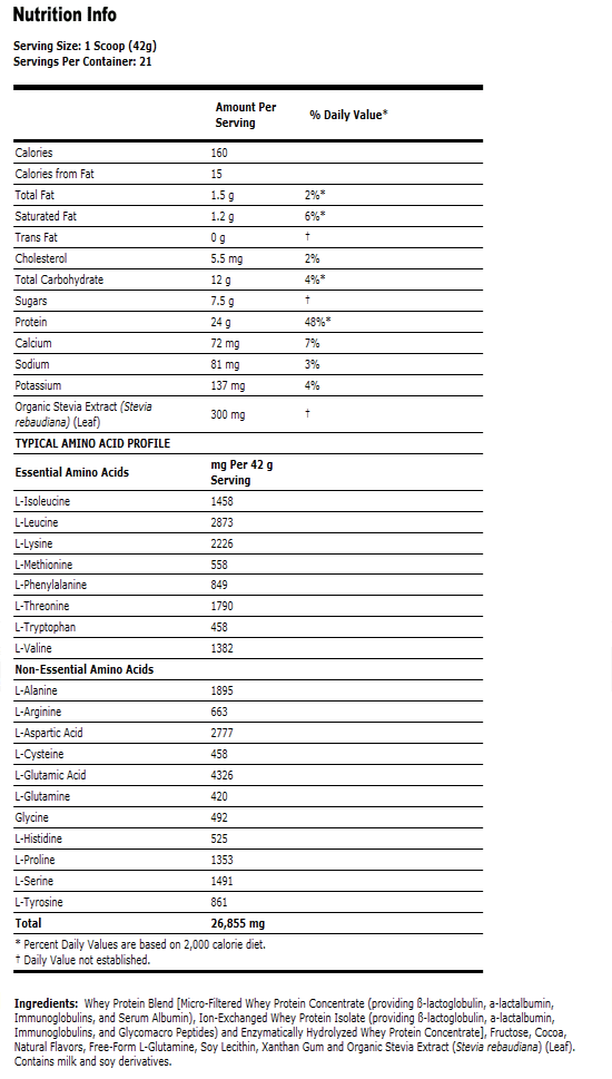 Whey Protein Dutch Chocolate - 2 lb, NOW Foods