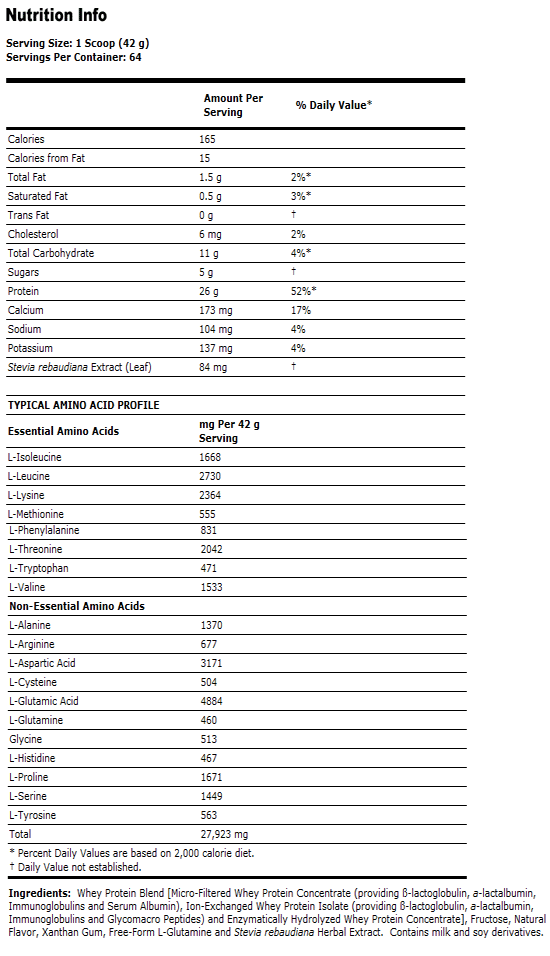 Whey Protein Vanilla - 5 lbs, NOW Foods