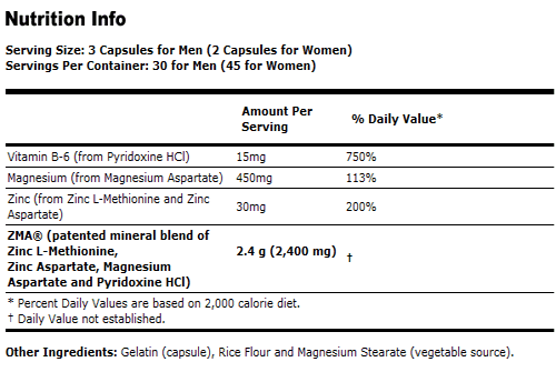 ZMA Anabolic Sports Recovery* - 90 Capsules