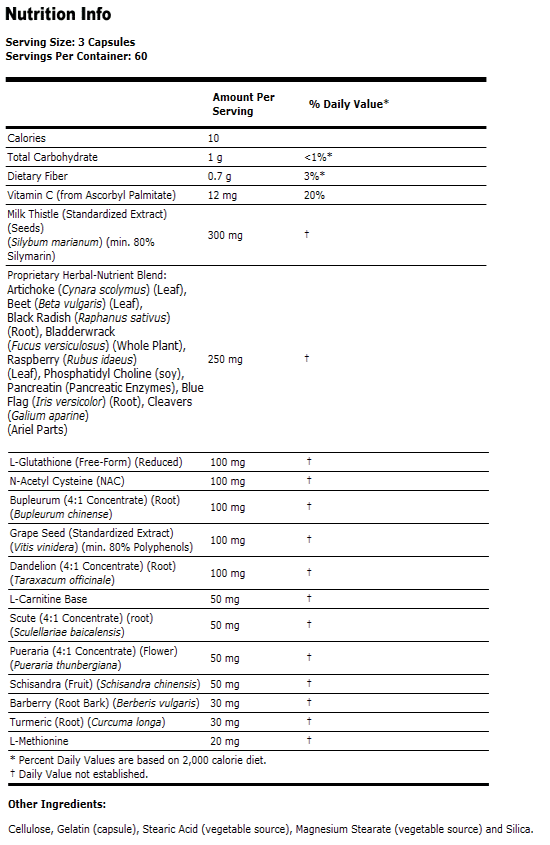 Liver Detoxifier & Regenerator - 180 Capsules, NOW Foods