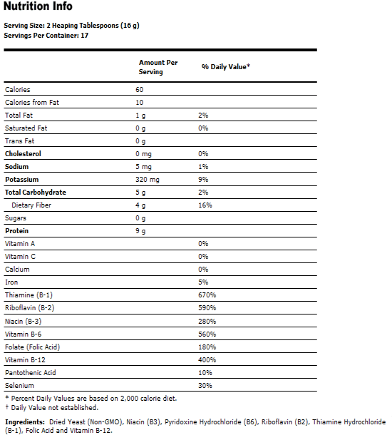Nutritional Yeast Flakes Red Star Vegetarian