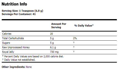 Royal Jelly - 10 oz, NOW Foods