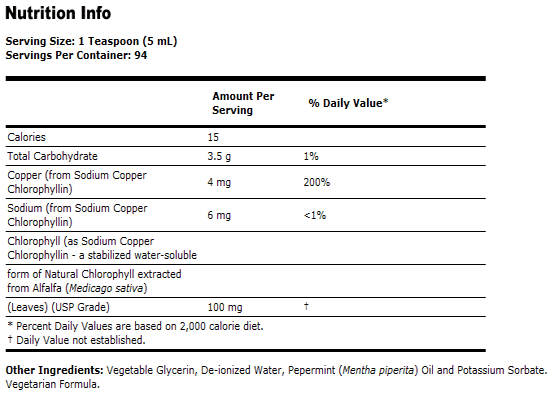 Liquid Chlorophyll ( Triple Strength )