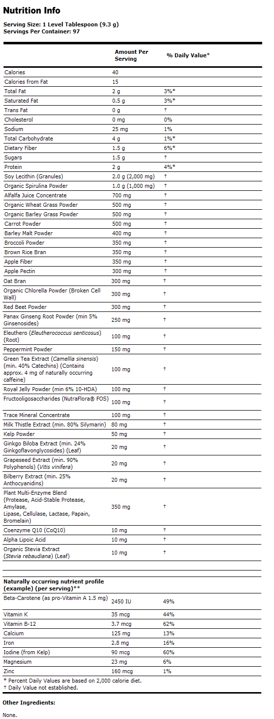 Green Phyto Foods - 2 lbs., NOW Foods