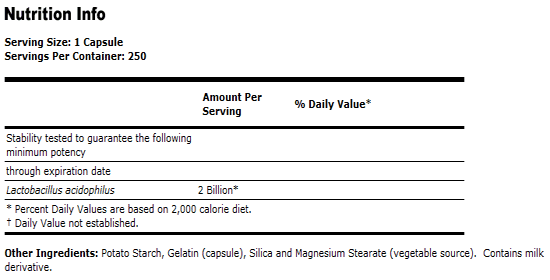 Acidophilus Two Billion