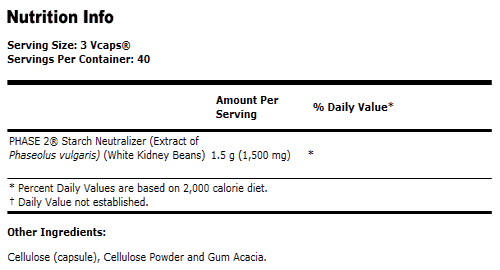 Phase-2 500 mg - 120 VCaps, NOW Foods
