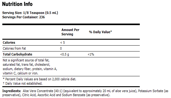 Aloe Vera Concentrate