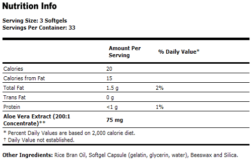 Aloe Vera Supplement 5000 mg