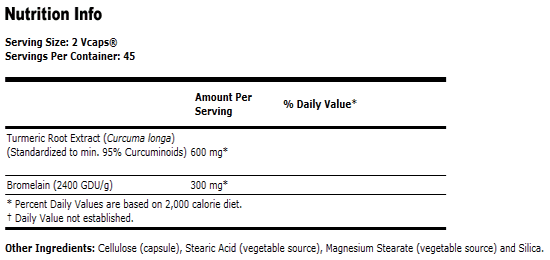 Turmeric & Bromelain - 90 VCaps