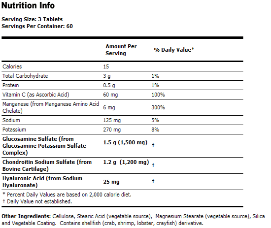 Glucosamine & Chondroitin - 180 Tabs, NOW Foods