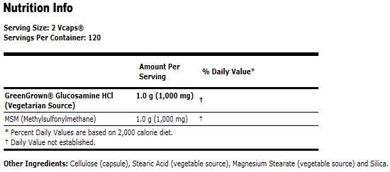 Glucosamine & MSM - 240 VCaps, NOW Foods