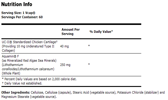 UC-II Joint Health - 60 VCaps, NOW Foods