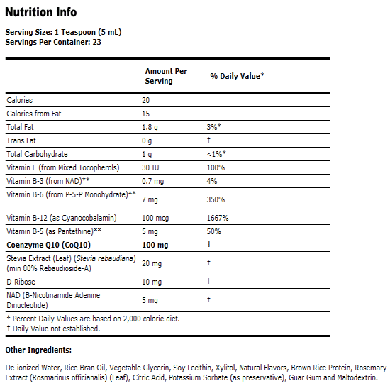 Liquid CoQ10 Orange Flavor - 4 oz., NOW Foods