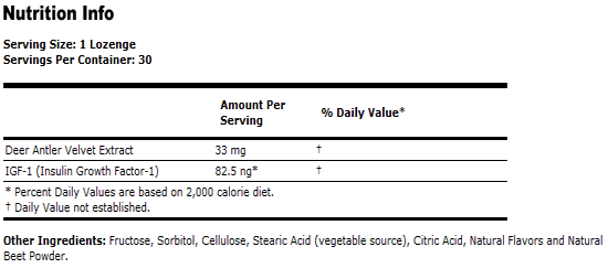 IGF-1 - 30 Lozenges, NOW Foods