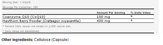 CoQ10 100 mg with Hawthorn Berry Vegetarian - 180 VCaps, NOW Foods