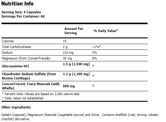Glucosamine & Chondroitin - 240 Capsules, NOW Foods
