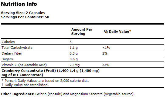 Cranberry Concentrate