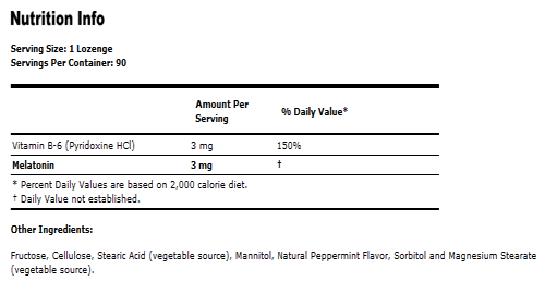 Melatonin 3 mg Chewable