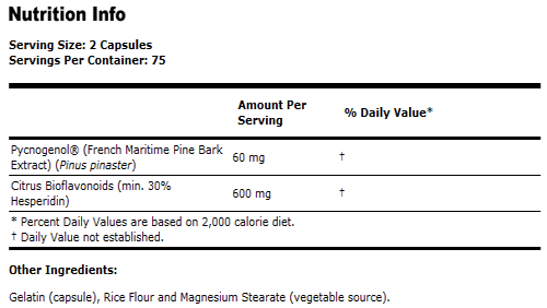 Pycnogenol 30 mg - 150 Capsules, NOW Foods