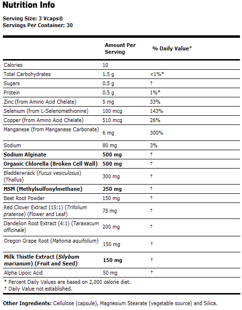 Detox Support- 90 VCaps