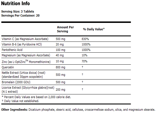 Respir-All  (  Allergy Support  ) Vegetarian