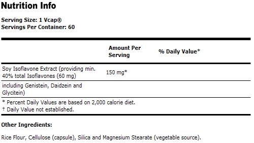 Soy Isoflavones 150 mg