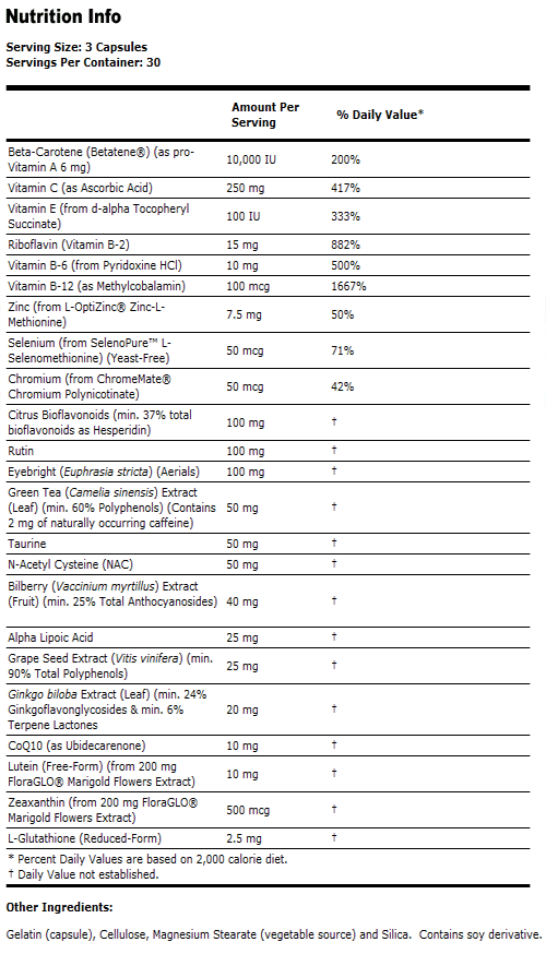 Clinical Strength Ocu Support - 90 Capsules, NOW Foods