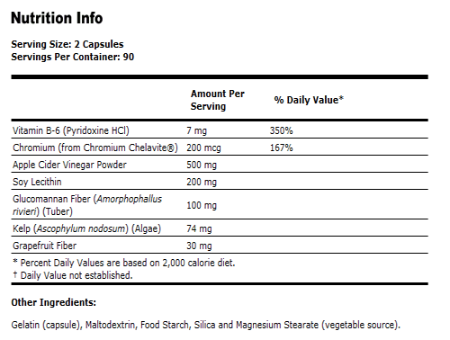 Cider Vinegar Diet Capsules