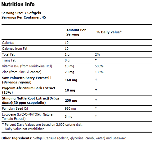 Prostate Support - 90 Softgels, NOW Foods