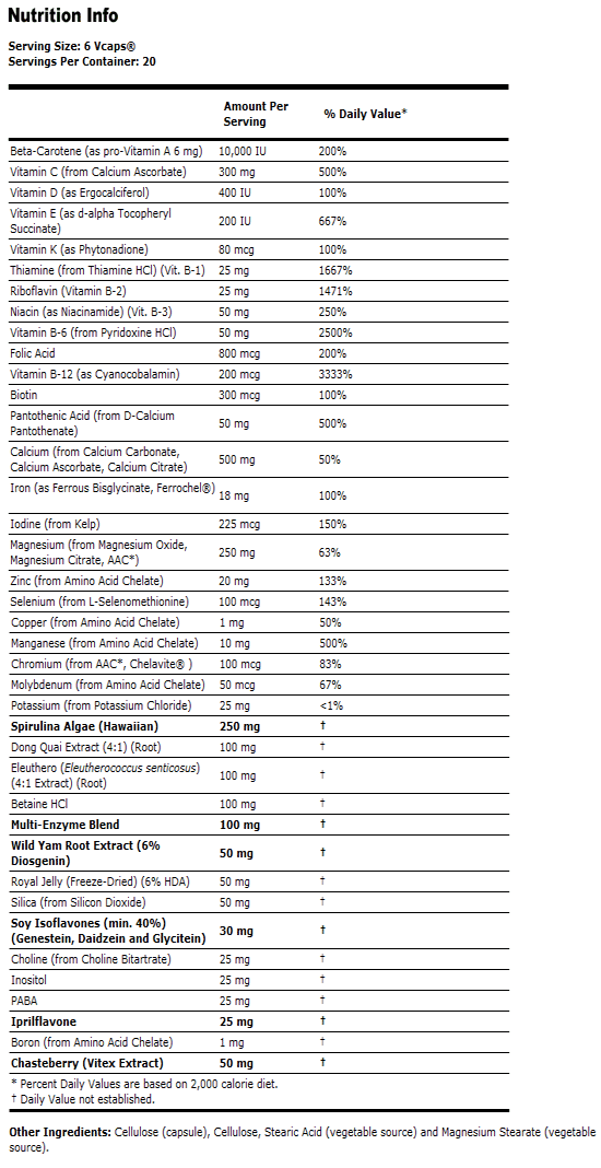 Eve Women's Multiple Vitamin - 120 VCaps, NOW Foods