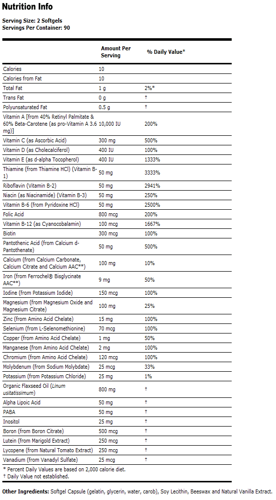 Liquid Multi Gels - 180 Softgels, NOW Foods