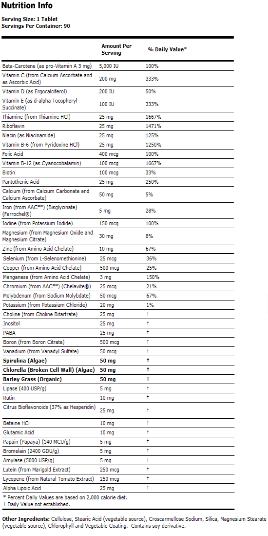 Special One Multiple - 90 Tabs, NOW Foods