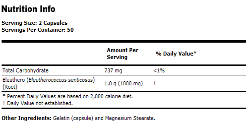 Eleuthero Supplement