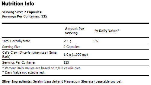 Cat's Claw 500 mg