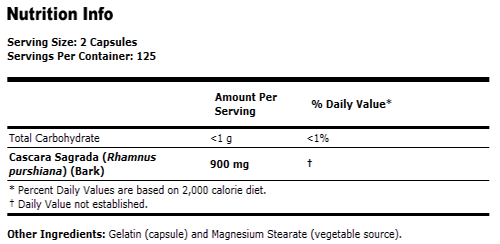Cascara Sagrada 450 mg