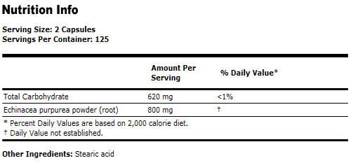 Echinacea 400 mg Purpurea Root