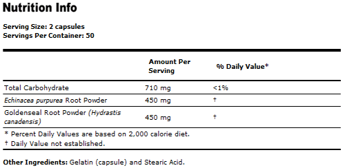 Echinacea & Goldenseal Root