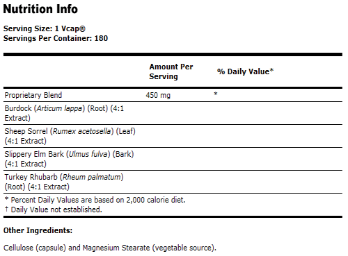 Ojibwa Herbal Extract 450 mg - 180 Capsules, NOW Foods