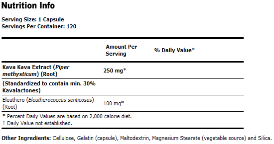 Kava Kava 250 mg - 120 Capsules, NOW Foods