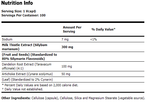 Silymarin 2X - 300 mg - 100 VCaps, NOW Foods