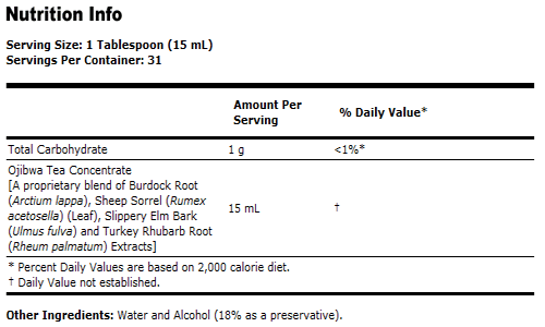 Ojibwa Tea Concentrate- 16 oz., NOW Foods