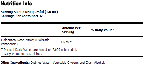 Goldenseal Root Extract - 2 oz., NOW Foods