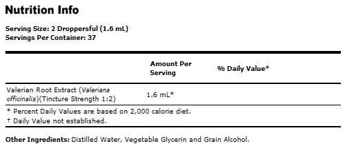 Valerian Root Extract - 2 oz., NOW Foods