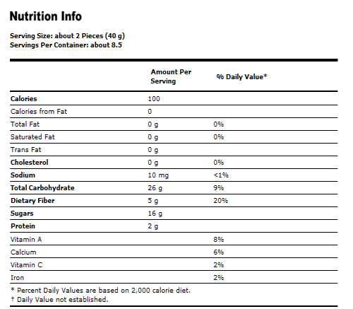 Papaya Spears Low Sugar