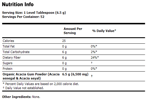 Acacia Fiber Organic Powder