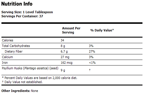 psyllium husk powder vegetarian