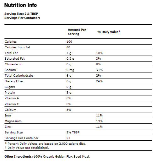 Golden Flax Seed Meal