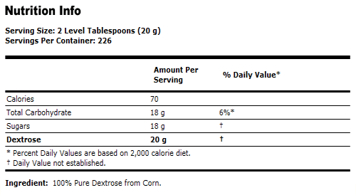 Dextrose Powder 100% Pure - 10 lbs., NOW Foods